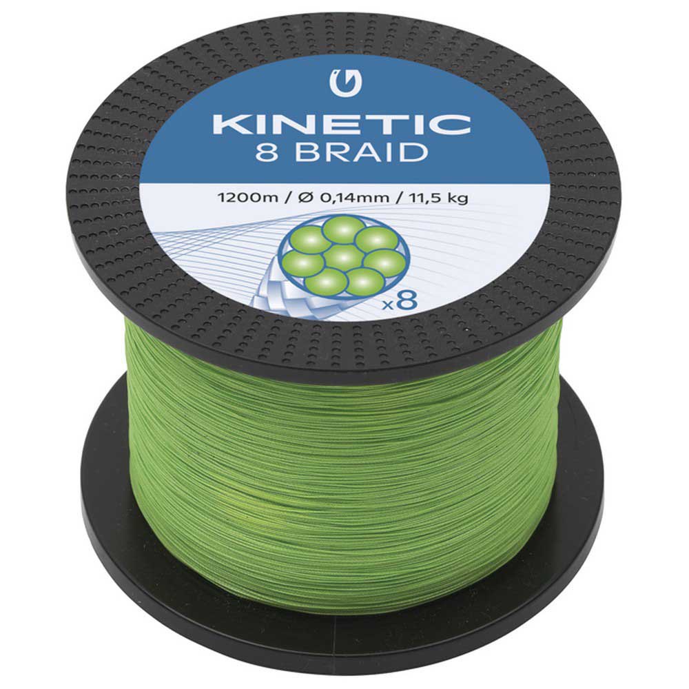 Kinetic Cyber 8 Braided Line 1200 M Grün 0.260 mm Kinetic Cyber 8 Braided Line 1200 M Grün 0.260 mm von Kinetic