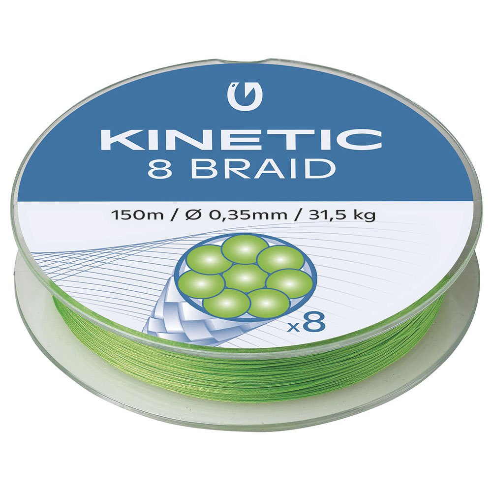 Kinetic Cyber 8 Braided Line 150 M Grün 0.140 mm von Kinetic