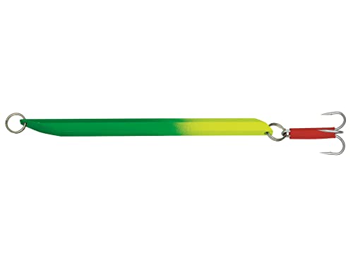 Kinetic Depth Diver, Stabpilker zum schnellen absinken, robuste und korrosionsbeständige Drillinge, Vier fängige Farben, Gewicht 100g - 400g (Grün-Gelb, 200g) von Kinetic