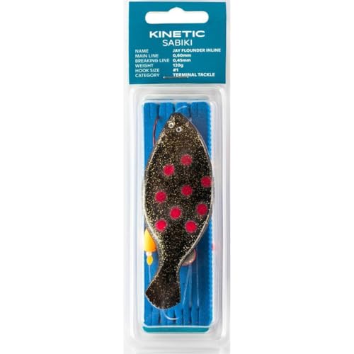 Kinetic Sabiki Jay Flounder Inline 120g #1 Black/Red Dots Kinetic Sabiki Jay Flounder Inline 120g #1 Black/Red Dots von Kinetic