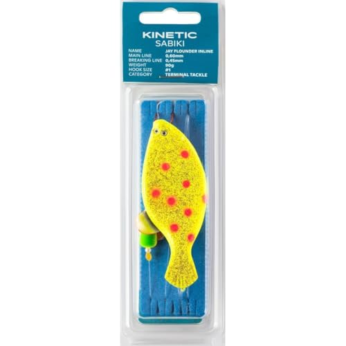 Kinetic Sabiki Jay Flounder Inline 60g #1 Yellow/Orange Dots Kinetic Sabiki Jay Flounder Inline 60g #1 Yellow/Orange Dots von Kinetic