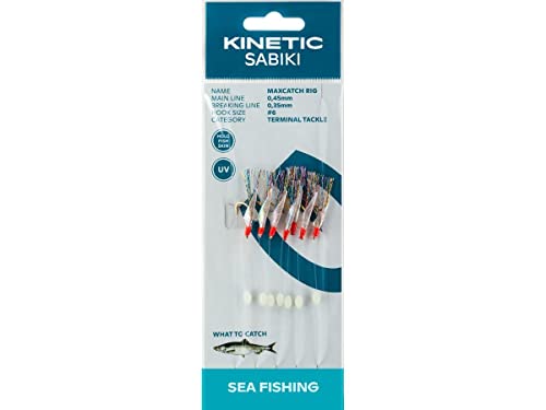 Kinetic Sabiki MaxCatch #6 Holo Fishskin/Multi Heringsvorfach Heringssystem Kinetic Sabiki MaxCatch #6 Holo Fishskin/Multi Heringsvorfach Heringssystem von Kinetic