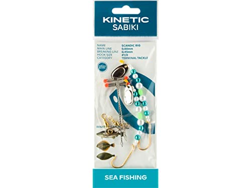 Kinetic Sabiki Scandic #1/0 Pearl/Blue Kinetic Sabiki Scandic #1/0 Pearl/Blue von Kinetic