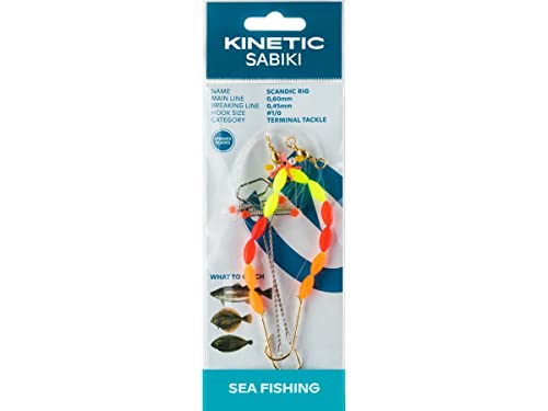 Kinetic Sabiki Scandic #1/0 Yellow/Red/Orange Kinetic Sabiki Scandic #1/0 Yellow/Red/Orange von Kinetic