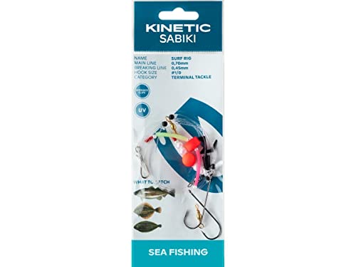Kinetic Sabiki Surf #1/0 Red/Pearl Kinetic Sabiki Surf #1/0 Red/Pearl von Kinetic