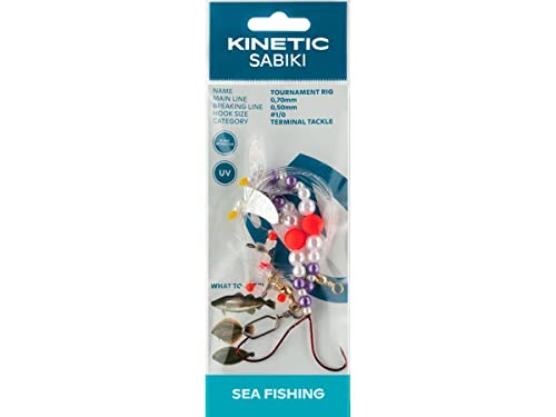 Kinetic Sabiki Tournament #1/0 Orange Pearl/Silver Kinetic Sabiki Tournament #1/0 Orange Pearl/Silver von Kinetic