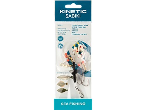 Kinetic Sabiki Tournament Surf Spin&Turn #1/0 Pearl Plattfisch Scholle Flunder Vorfach Rig System Kinetic Sabiki Tournament Surf Spin&Turn #1/0 Pearl Plattfisch Scholle Flunder Vorfach Rig System von Kinetic