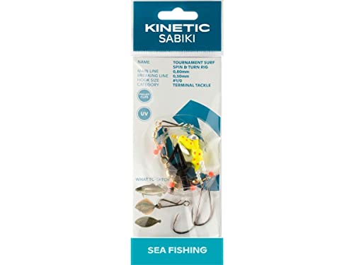 Kinetic Sabiki Tournament Surf Spin&Turn #1/0 Yellow von Kinetic