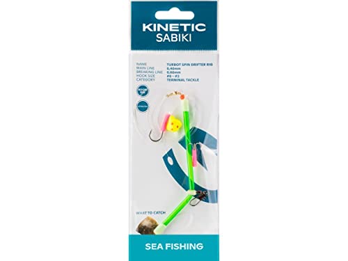 Kinetic Sabiki Turbot Spin Drifter #8/#2 Green Plattfisch Scholle Flunder Vorfach Rig System Kinetic Sabiki Turbot Spin Drifter #8/#2 Green Plattfisch Scholle Flunder Vorfach Rig System von Kinetic