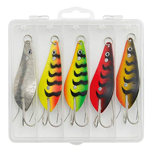 Kinetic WY Krautblinker Hechtblinker Angelset - 5 Hechtköder 25g mit Köderbox Kinetic WY Krautblinker Hechtblinker Angelset - 5 Hechtköder 25g mit Köderbox von Kinetic