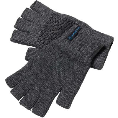 Kinetic Wool Glove Half Fingers S/M Grey von Kinetic