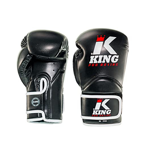 King PRO Boxing Boxhandschuhe, Kinder, schwarz Größe 8 Oz von King