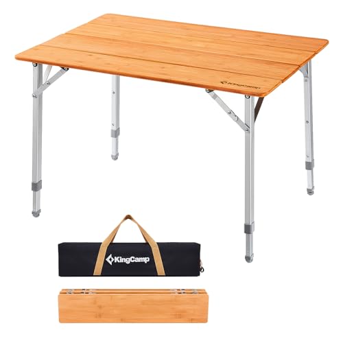 KingCamp Campingtisch Bumbus Klapptisch höhenverstellbar für 2-4 Personen Campingtisch klappbar 4 Falten mit Tragetasche belastbar bis 80 kg,65 x 50 cm,M KingCamp Campingtisch Bumbus Klapptisch höhenverstellbar für 2-4 Personen Campingtisch klappbar 4 Falten mit Tragetasche belastbar bis 80 kg,65 x 50 cm,M von KingCamp