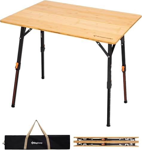 KingCamp Campingtisch Bumbus 80 x 60 cm Klapptisch höhenverstellbar 42~70cm für 2-4 Personen 4 Falten Campingtisch Klappbar belastbar bis 80kg KingCamp Campingtisch Bumbus 80 x 60 cm Klapptisch höhenverstellbar 42~70cm für 2-4 Personen 4 Falten Campingtisch Klappbar belastbar bis 80kg von KingCamp