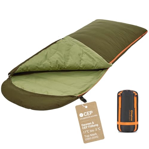 KingCamp Daunenschlafsack Schlafsack Deckenschlafsack Winter warm 230x90 cm für Outdoor Camping 3-4 Jahreszeiten KingCamp Daunenschlafsack Schlafsack Deckenschlafsack Winter warm 230x90 cm für Outdoor Camping 3-4 Jahreszeiten von KingCamp