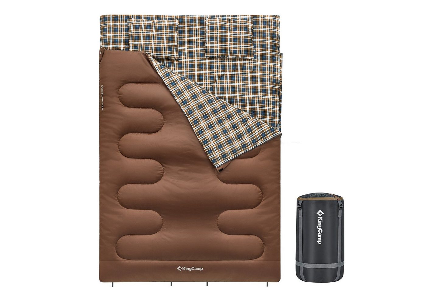 KingCamp Doppeldeckenschlafsack Deckenschlafsack Snowflake 300D 2 Personen, Doppel Schlafsack Lang -13°C KingCamp Doppeldeckenschlafsack Deckenschlafsack Snowflake 300D 2 Personen, Doppel Schlafsack Lang -13°C von KingCamp