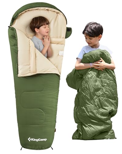 KingCamp Mumienschlafsack, 3-4 Jahreszeiten, Campingschlafsack für Erwachsene und Kinder, Schlafsack für Jungen, Mädchen, Junioren, warm, tragbar, große Kälte, für Camping, Wandern, Outdoor KingCamp Mumienschlafsack, 3-4 Jahreszeiten, Campingschlafsack für Erwachsene und Kinder, Schlafsack für Jungen, Mädchen, Junioren, warm, tragbar, große Kälte, für Camping, Wandern, Outdoor von KingCamp