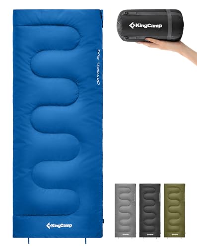 KingCamp Schlafsack Outdoor Warmer Deckenschlafsack für Erwachsene 3 Jahreszeiten leicht zu tragen wasserabweisend & warm für Erwachsene beim Camping & Outdoor Kleines Packmaß KingCamp Schlafsack Outdoor Warmer Deckenschlafsack für Erwachsene 3 Jahreszeiten leicht zu tragen wasserabweisend & warm für Erwachsene beim Camping & Outdoor Kleines Packmaß von KingCamp
