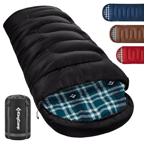 KingCamp Unisex-Adult Schlafsack Winter, 400G Schwarz R, 230×90cm KingCamp Unisex-Adult Schlafsack Winter, 400G Schwarz R, 230×90cm von KingCamp
