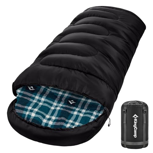 KingCamp Unisex-Adult Schlafsack Winter, 400G Schwarz L, 230×90cm KingCamp Unisex-Adult Schlafsack Winter, 400G Schwarz L, 230×90cm von KingCamp