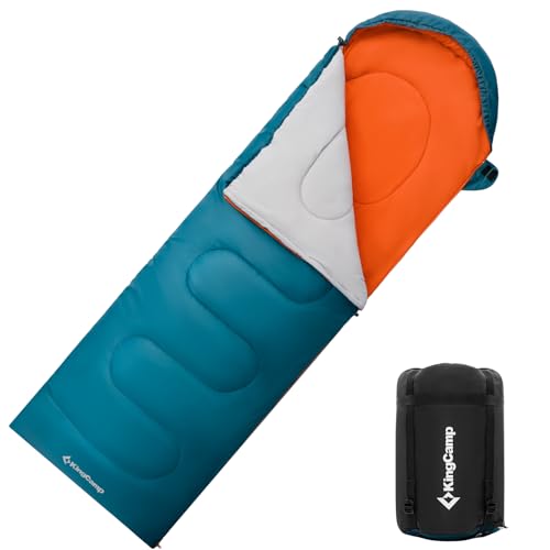 KingCamp Schlafsack, warm und leicht, einzigartigem Farbdesign, komplett entfaltbar, vielseitig einsetzbar Schlafsack Outdoor, wasserabweisend, Schlafsäcke für Camping, (Himmelblau L Zip, 220×75cm) KingCamp Schlafsack, warm und leicht, einzigartigem Farbdesign, komplett entfaltbar, vielseitig einsetzbar Schlafsack Outdoor, wasserabweisend, Schlafsäcke für Camping, (Himmelblau L Zip, 220×75cm) von KingCamp