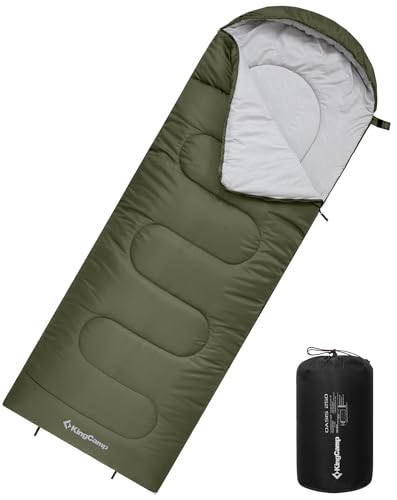 KingCamp Schlafsack Deckenschlafsack Camping Outdoor 3-4 Jahreszeiten für Erwachsene Kinder Ultraleicht Warm Waschbar beim Reisen und Abenteuern, (Olive L Zip, 220×75cm) KingCamp Schlafsack Deckenschlafsack Camping Outdoor 3-4 Jahreszeiten für Erwachsene Kinder Ultraleicht Warm Waschbar beim Reisen und Abenteuern, (Olive L Zip, 220×75cm) von KingCamp