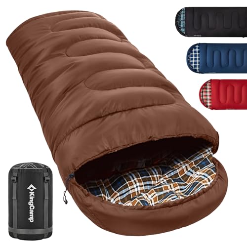 KingCamp Schlafsack Winter Outdoor Baumwolle Warmer Deckenschlafsack Tragbar Leicht 3-4 Jahreszeiten Camping Schlafsack für Kinder & Erwachsenen beim Camping Trekking XXL bis -13°C 2.2 KG Kaffee R KingCamp Schlafsack Winter Outdoor Baumwolle Warmer Deckenschlafsack Tragbar Leicht 3-4 Jahreszeiten Camping Schlafsack für Kinder & Erwachsenen beim Camping Trekking XXL bis -13°C 2.2 KG Kaffee R von KingCamp