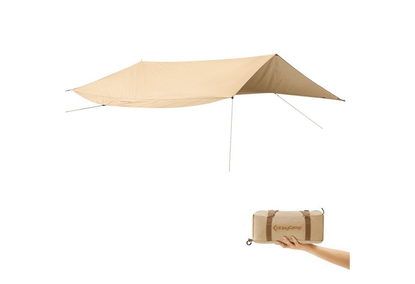 KingCamp Sonnensegel Tarp Khan T Sonnen Segel Camping Wind, Schutz Vor Zelt Plane Baumwolle KingCamp Sonnensegel Tarp Khan T Sonnen Segel Camping Wind, Schutz Vor Zelt Plane Baumwolle von KingCamp