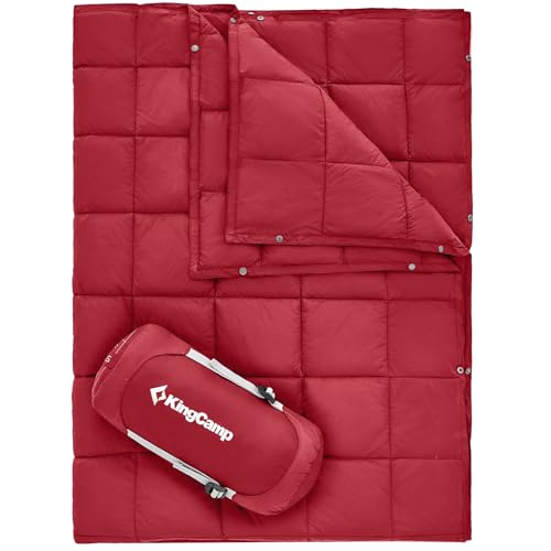 KingCamp Campingdecke Ultraleicht Warm,Reisedecke,Outdoor Decke, Winddichte Camping Decke, Wasserabweisend Kompakt kleines packmaß für unterwegs Picknick Reisen zu Hause 152 × 203 cm Weinrot KingCamp Campingdecke Ultraleicht Warm,Reisedecke,Outdoor Decke, Winddichte Camping Decke, Wasserabweisend Kompakt kleines packmaß für unterwegs Picknick Reisen zu Hause 152 × 203 cm Weinrot von KingCamp