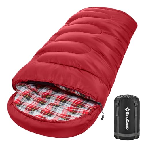 KingCamp Unisex-Adult Deckenschlafsack Camp, 400G RedL, L KingCamp Unisex-Adult Deckenschlafsack Camp, 400G RedL, L von KingCamp