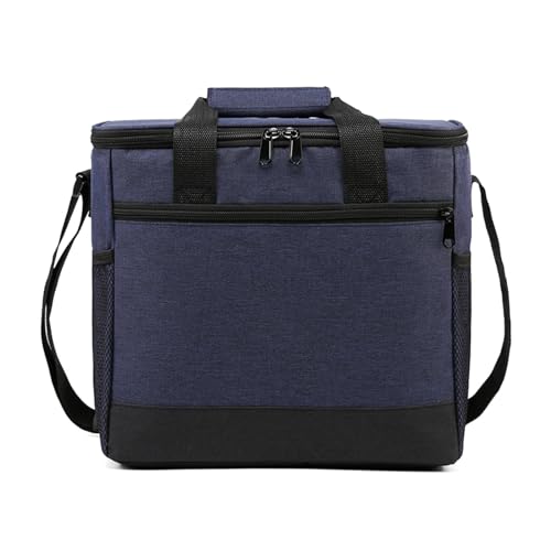 Kingke Lunch-Handtasche, Lebensmittel-Thermo-Organizer, Geschirr, Kühltasche, Lunchbox mit Schultergurt, isolierte Tasche von Kingke