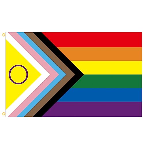 Kingke Polyester Gay 90 x 150 cm, Regenbogen-Dinge, Bisexuell, Lesben, Pansexuelles Zubehör, Flaggen, Banner von Kingke