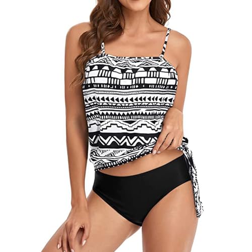 Kingke Tankini-Badeanzug für Damen, zweiteilig, Badeanzug, Bauchkontrolle, Badebekleidung mit Shorts für den Urlaub von Kingke