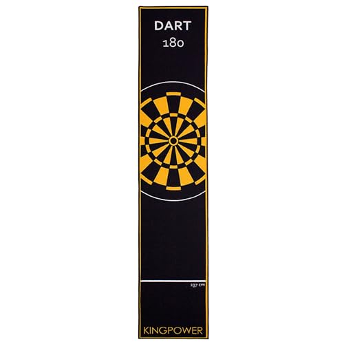 Kingpower Dart Darts Teppich Dartteppich Dartmatte 290x60 cm Steeldart Dartpfeile Dartboard Zubehör Abwurflinie Schutz Gummi Dartscheibe Verschiedene Designs, Design:Design 06 von Kingpower