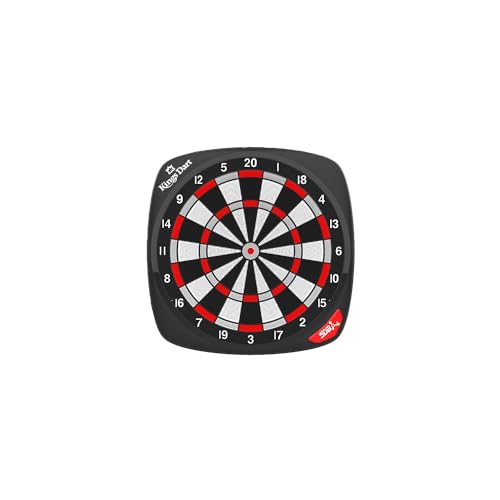 Kings Dart Smart-Dartboard Dartworld C1 | Online Spielmodi - Turniere weltweit | App-Steuerung | Bluetooth 4.0 | Schwarz von Kings Dart