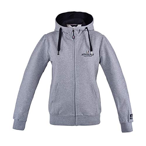 Kingsland Kapuzen-Sweatjacke Classic Unisex, Größe:S, Farbe:grau von Kingsland