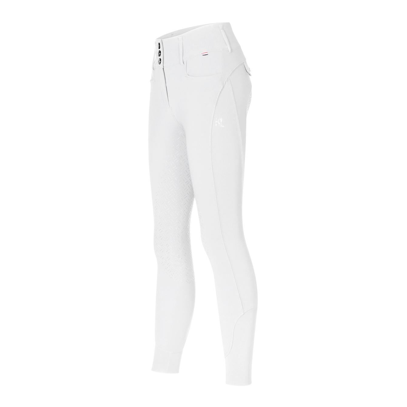 Kingsland Reithose KLKimi A-Shape Vollbesatz Farbe: White, Grösse Bekleidung Damen: 44 von Kingsland