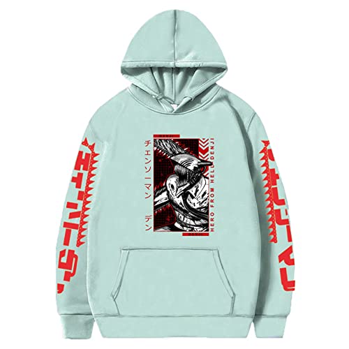 Kinsea Herren Kapuzenpullover Langarm - Chainsaw Man Merch Hoodie Mit Tasche - Casual Hoody Pullover Sweatshirt Unisex Bekleidung-Black||XS Kinsea Herren Kapuzenpullover Langarm - Chainsaw Man Merch Hoodie Mit Tasche - Casual Hoody Pullover Sweatshirt Unisex Bekleidung-Black||XS von Kinsea