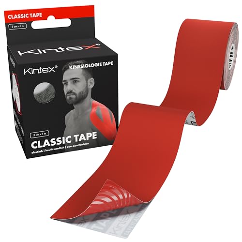 Kintex Kinesiologie Tape Classic, 5 cm x 5 m, hautfreundliches & wasserfestes Kinesiologie Tape, Physio Tape, Medizinisches Tape, für Sport & Physiotherapie (Rot) Kintex Kinesiologie Tape Classic, 5 cm x 5 m, hautfreundliches & wasserfestes Kinesiologie Tape, Physio Tape, Medizinisches Tape, für Sport & Physiotherapie (Rot) von Kintex