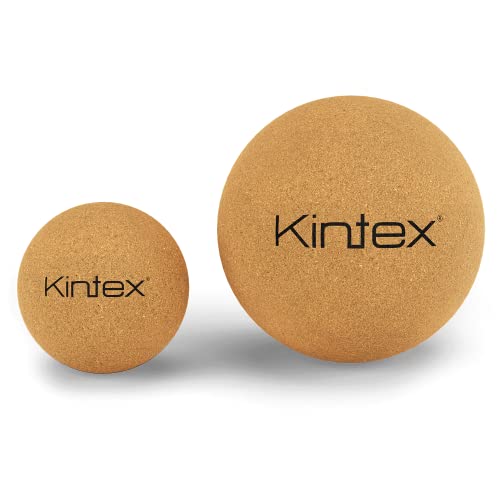 Kintex Faszienball aus Kork, 5 cm oder 8 cm, Massageball zur Selbstmassage, Eigenmassage, Regeneration nach dem Sport, Korkball, Faszienkugel (8 cm) von Kintex