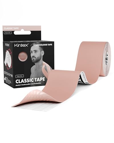 Kintex Kinesiologie Tape Classic, 5 cm x 5 m, hautfreundliches & wasserfestes Kinesiologie Tape, Physio Tape, Medizinisches Tape, für Sport & Physiotherapie (Beige) Kintex Kinesiologie Tape Classic, 5 cm x 5 m, hautfreundliches & wasserfestes Kinesiologie Tape, Physio Tape, Medizinisches Tape, für Sport & Physiotherapie (Beige) von Kintex