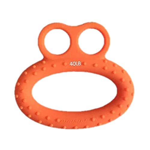 Kioball Verbesserter Griffverstärker, Fingertrainer, Handgelenk- und Brustverstärkung, Ballverstärkung, ideal für Grip Golf und Tennis, Orange von Kioball