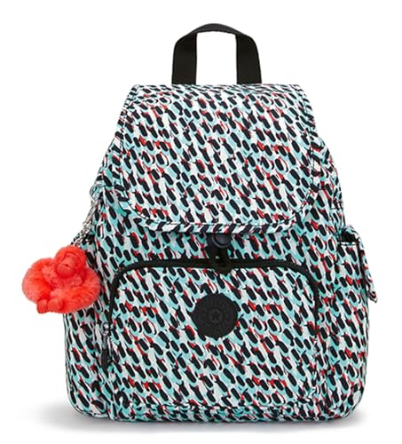 Kipling City Pack Mini Kleiner Rucksack, Abstract Print (Weiß) von Kipling