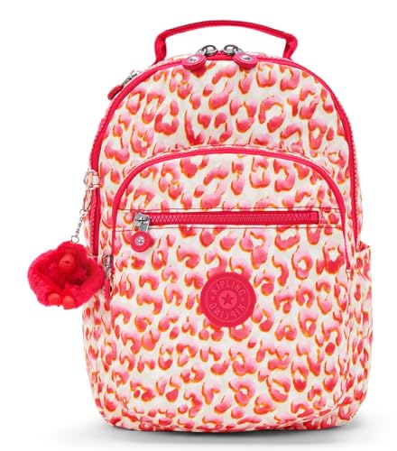 Kipling SEOUL S Kleiner Rucksack, Latin Cheetah (Rot) Kipling SEOUL S Kleiner Rucksack, Latin Cheetah (Rot) von Kipling