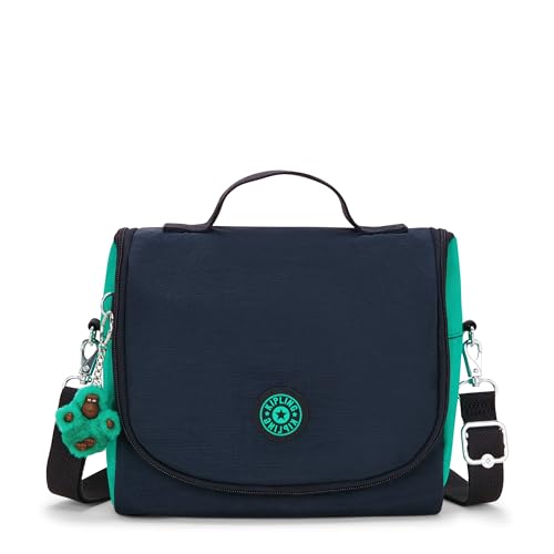 Kipling NEW KICHIROU Große Lunchbox, Beutel, Koffer, Blue Green Bl (Blau) von Kipling