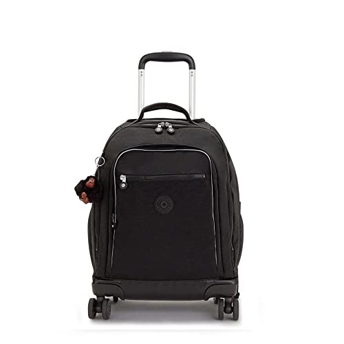 Kipling NEW ZEA, Kinder-Rucksack mit 4 Rollen 360°, Ergonomisch, 50 cm, 26 L, 2.35 kg, True Black von Kipling