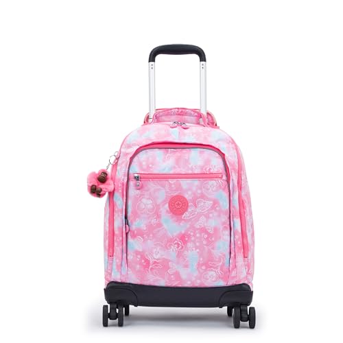 Kipling NEW ZEA Großer Rucksack mit Rollen, Garden Clouds (Rosa) von Kipling