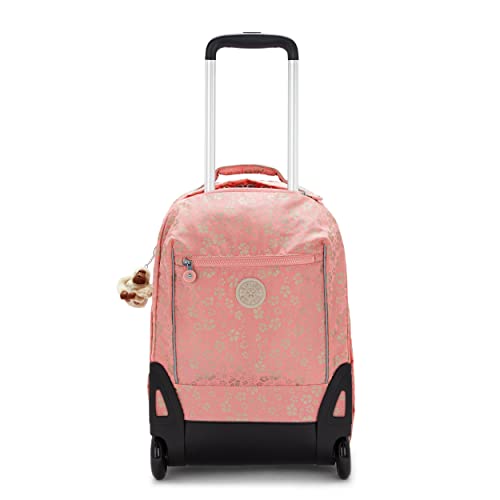 Kipling SARI, Kinder-Rucksack mit Rollen, Ergonomisch, Rückenschutz, 48 cm, 27 L, 2.31 kg, Sweet Metallic Floral von Kipling