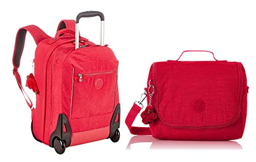 Kipling SARI Schulranzen, 48 cm, 25 liters, Pink (True Pink) + NEW KICHIROU Schulranzen, 6 Liter, True Pink von Kipling