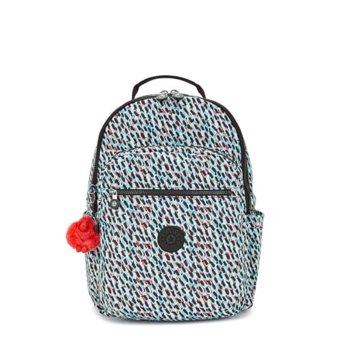 Kipling SEOUL Großer Rucksack, Abstract Print (Weiß) von Kipling